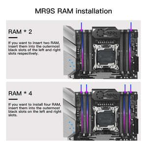 Carte Mere Gaming Pro Socket 2011-V3 LGA X99 - 8 Slots DDR4 NON ECC/ECC RAM -SSD M.2 -NvME M-ATX RS9