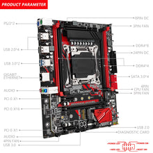 Charger l&#39;image dans la galerie, Carte Mére Gaming Socket 2011-V3 LGA X99 - DDR4 NON ECC/ECC  RAM -SSD M.2 -NvME M-ATX RS9

